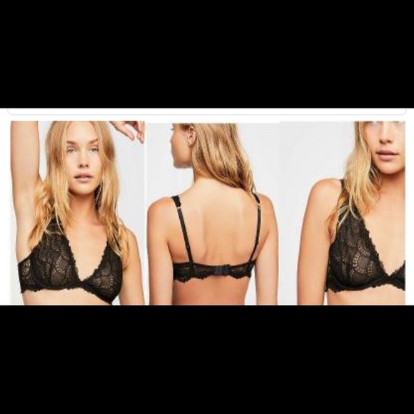 Free People Lace Underwire Plunge Bra - Picture 11 of 11